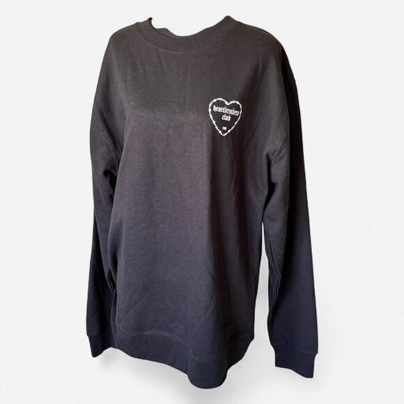 Heartbreakers club crewneck sweatshirt black sz XL  goth skater streetwear - Picture 7 of 7